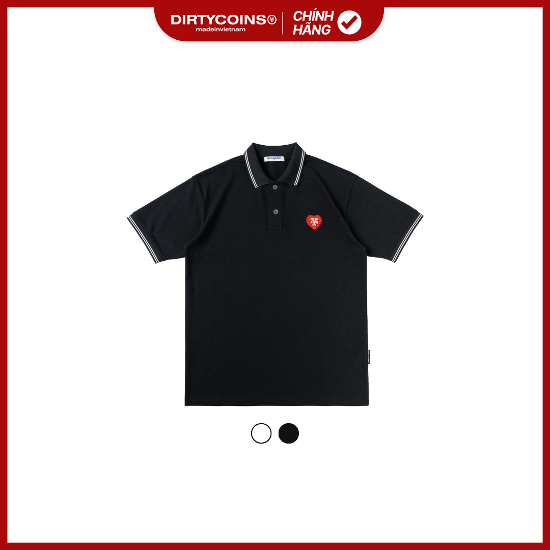 Áo Thun DirtyCoins Heart Patch Regular Polo