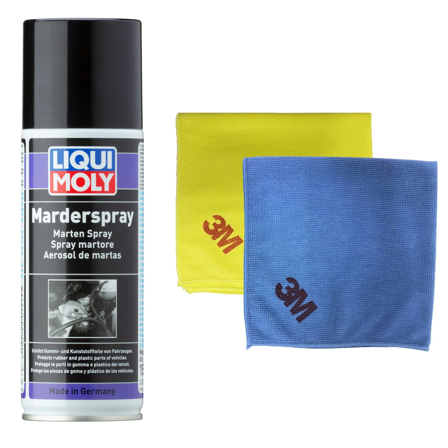 Chai xịt chống chuột, đuổi chuột Liqui Moly 1515 - Tặng kèm 1 khăn lau chuyên dụng 3M