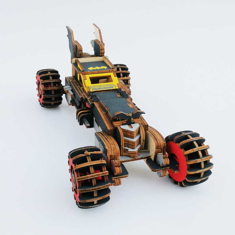 Đồ chơi lắp ráp gỗ 3D Mô hình Siêu Xe người Dơi Bat Mobile