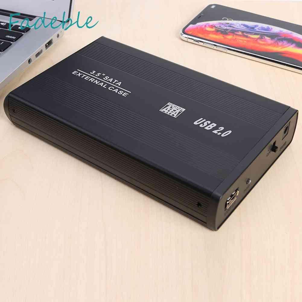 Hộp Đựng Ổ Cứng Di Động 3.5 inch USB 2.0 Sang SATA SSD 480Mbps HDD Ốp