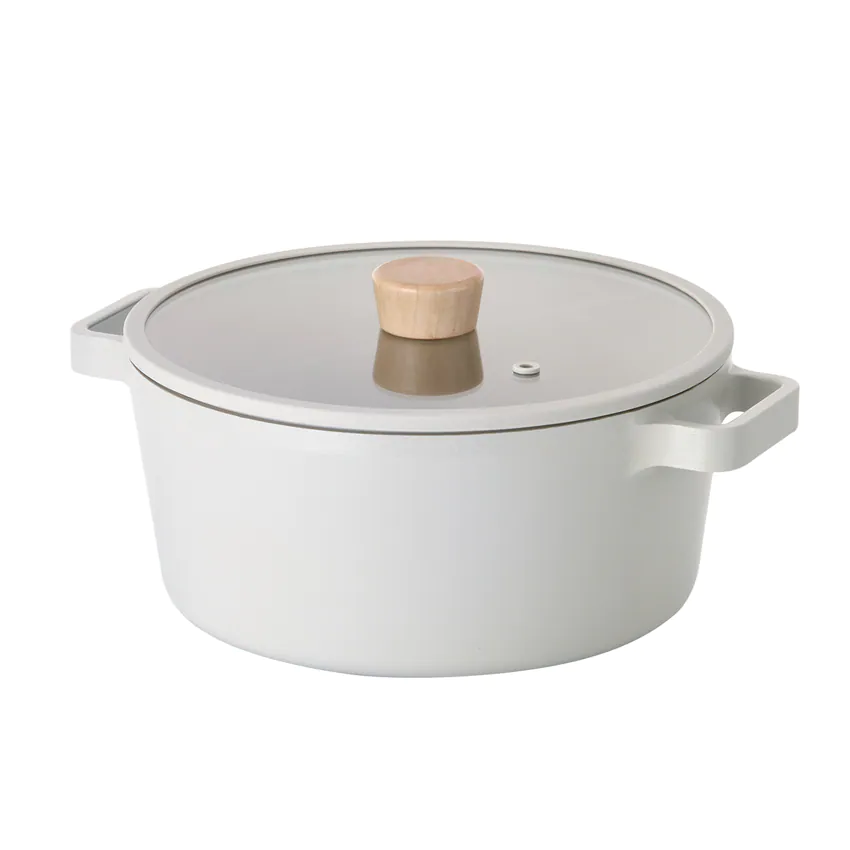 Nồi Neoflam Fika 24cm. Đường kính 24cm I Thành cao 12cm I Thể tích 3.8L I Trọng lượng 2100g I Dùng bếp từ.