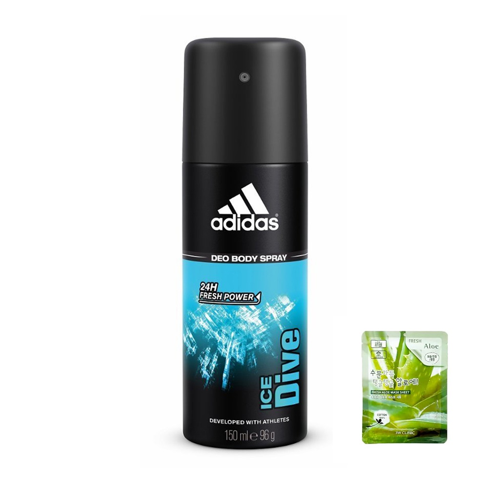 XỊT KHỬ MÙI TOÀN THÂN NAM ADIDAS DEO BODY SPRAY 24H 150ML FRANCE PHÁP (được mặt nạ 3w loại ngẫu nhiên)