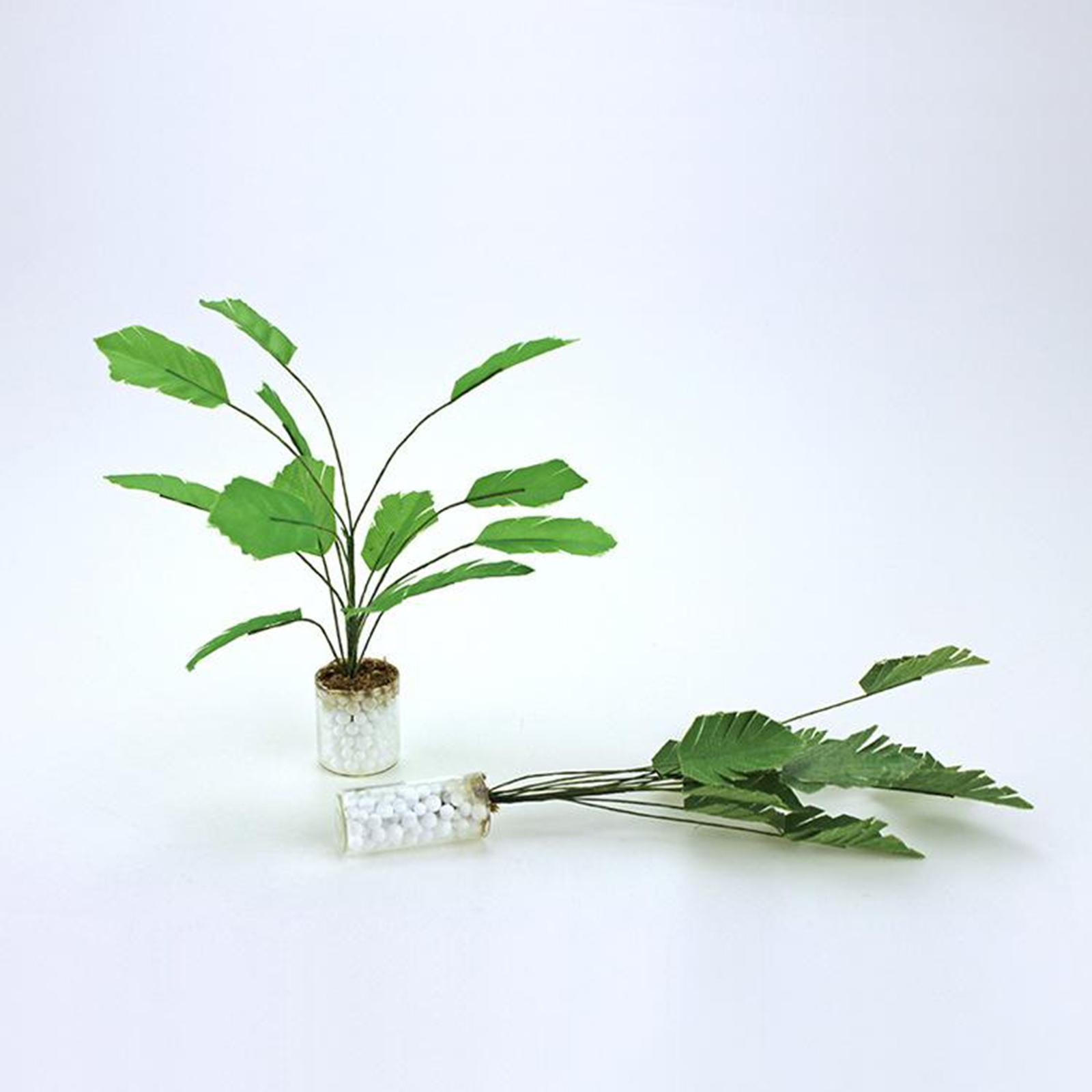 1:12 Scale Dollhouse Miniatures Potted Plants Banana Tree Ornament