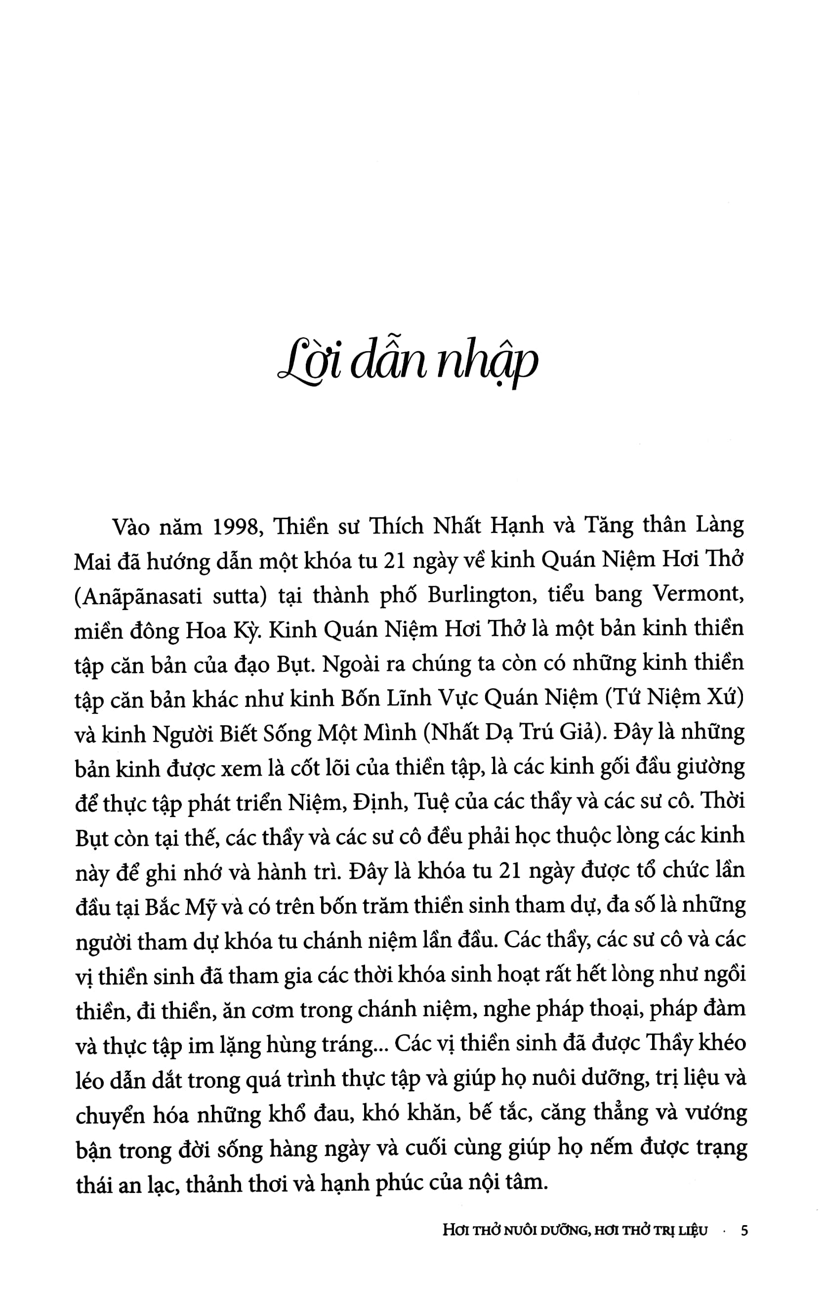 Hơi Thở Nuôi Dưỡng Hơi Thở Trị Liệu