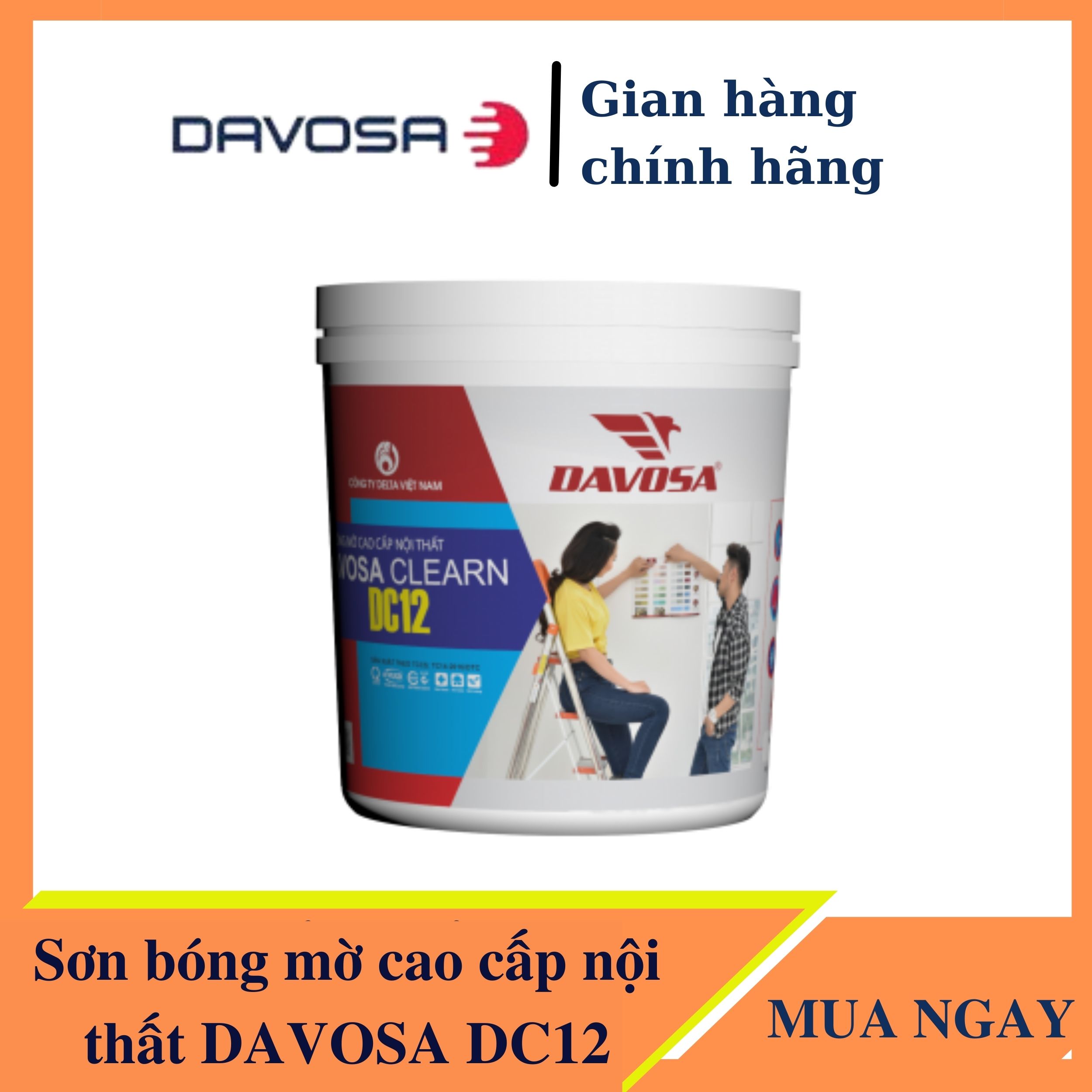 Sơn bóng mờ cao cấp trong nhà DAVOSA DC12