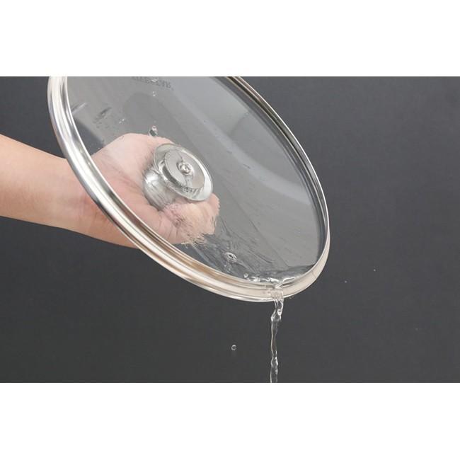 Nồi inox luộc gà 30cm NẮP KÍNH