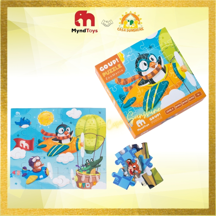 Casa Sunshine - Đồ chơi xếp hình thông minh Myndtoys - GO UP PUZZLE ZOOMANIA