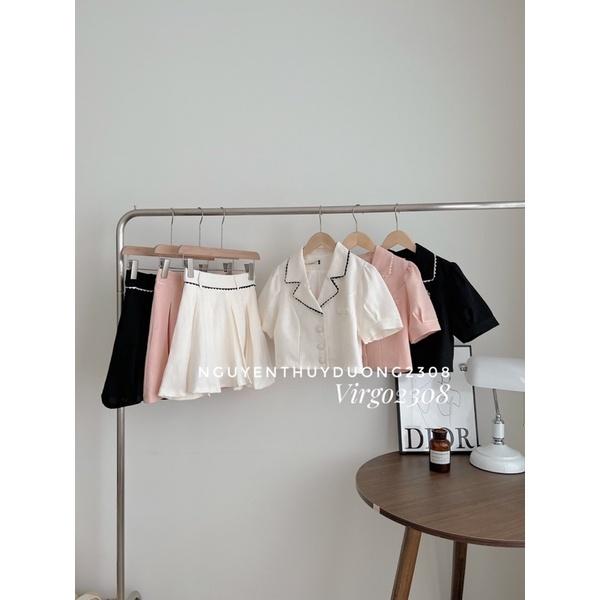 SET DẠ TWEET CÚC BỌC PHỐI VIỀN“MISA SET” TIỂU THƯ