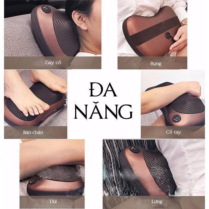 GỐI MASSAGE HỒNG NGOẠI 8 BI MADE IN JAPAN