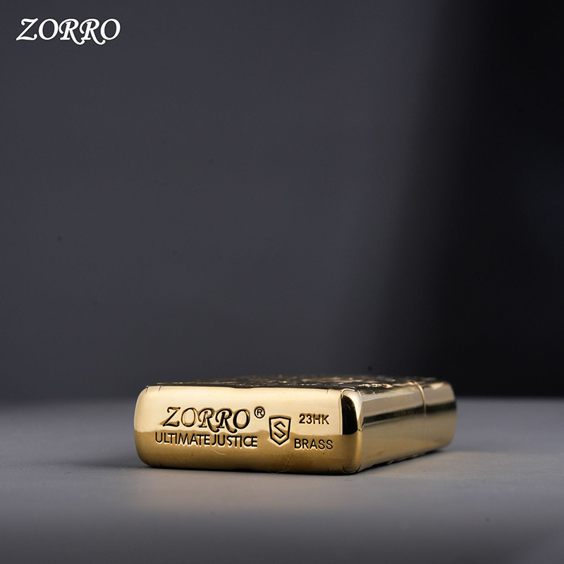 Vỏ Hột Quẹt Bật Lửa Xăng Đá Zorro Z19 Họa Tiết 3D Cực Độc Đáo Nắp Giữ Xăng Kín