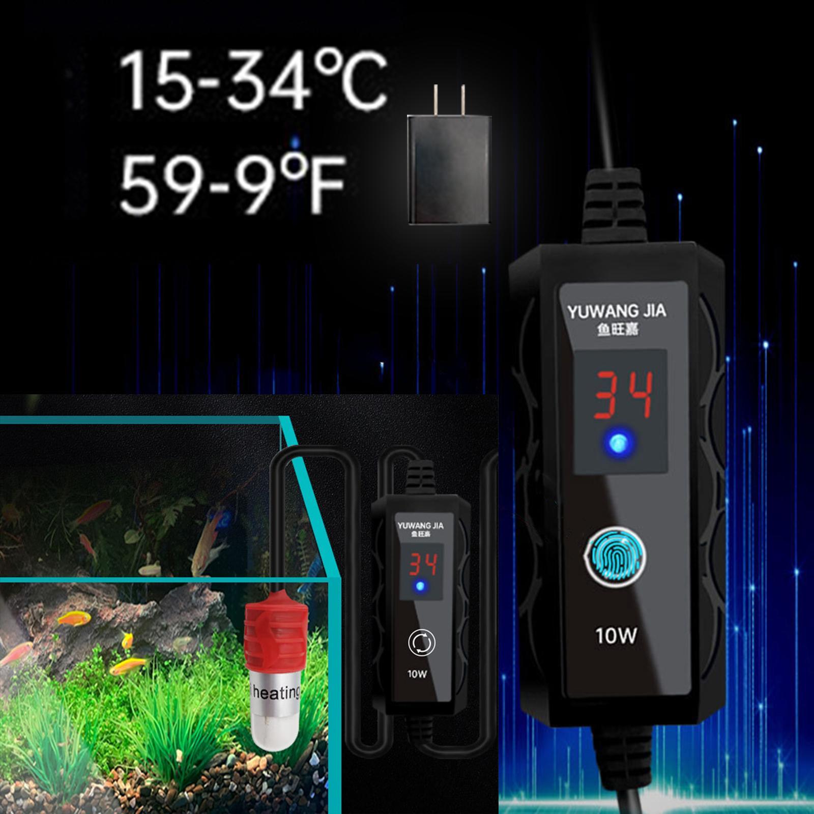 Aquarium Fish Tank Heater Heat Rod Submersible Thermostat for Turtle Pond