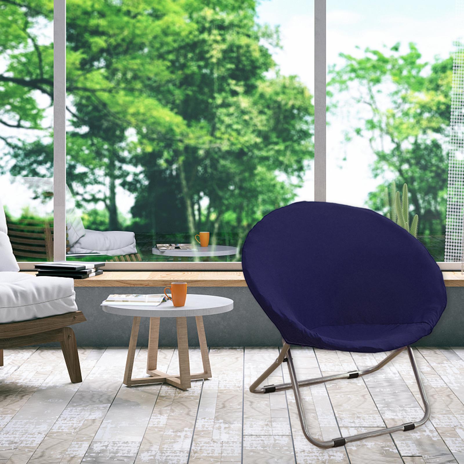 2x Polyester Fiber Saucer Chair Slipcover for Home Hotel Living Room Adults