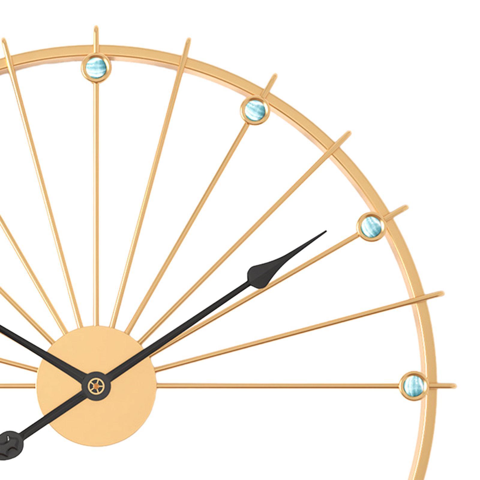 Non Ticking Silent Clock Unique Wall Art Clock for Kitchen Study Living Room