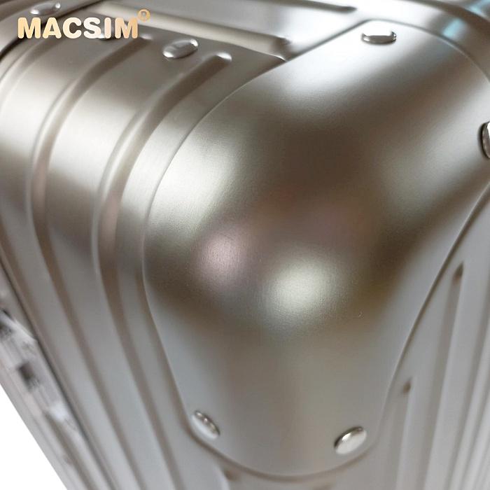 Vali hợp kim nhôm nguyên khối MS1104 Macsim cao cấp màu ti - gold, cỡ 29 inches