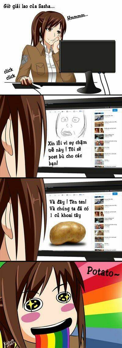 đại chiến titan - doujinshi về các cô gái chapter 38 3