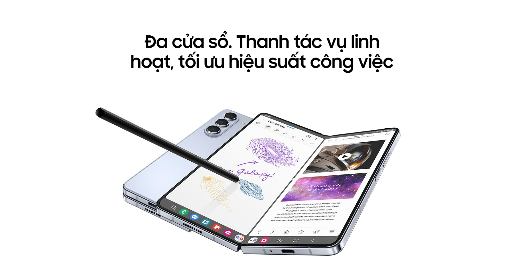 Điện thoại Samsung Galaxy Z Fold5 12GB/256GB - Độc quyền online - Hàng chính hãng