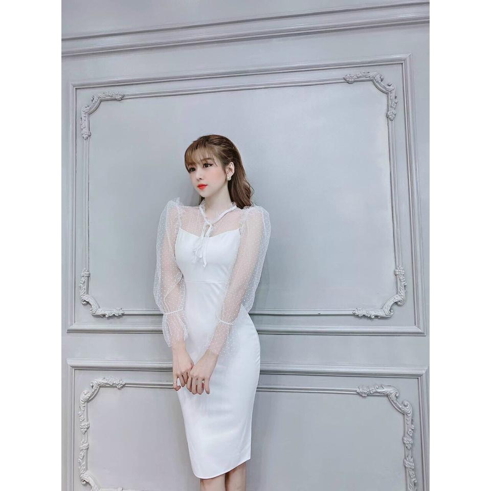 ĐẦM NỮ PHỐI REN CAO CẤP