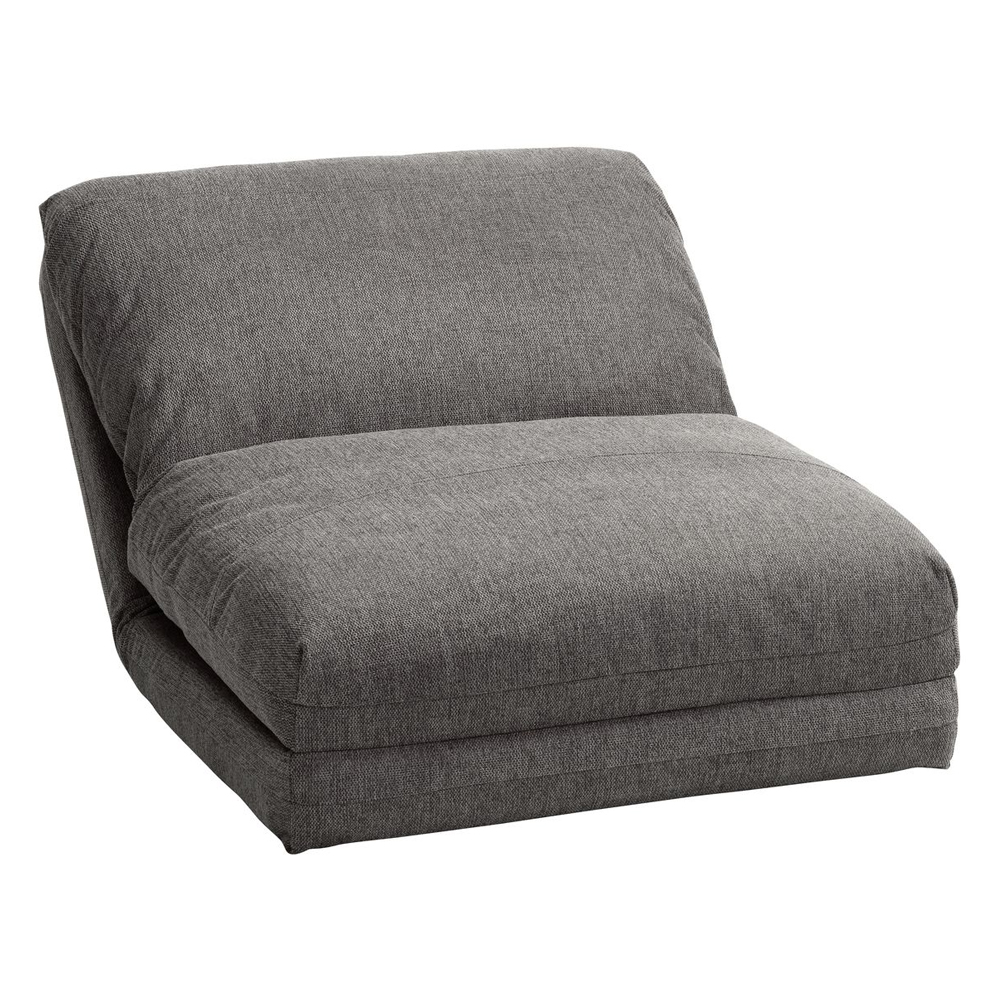 Sofa giường 1 chỗ | JYSK Vegger | vải polyester | xám | R73xS74/220xC60cm