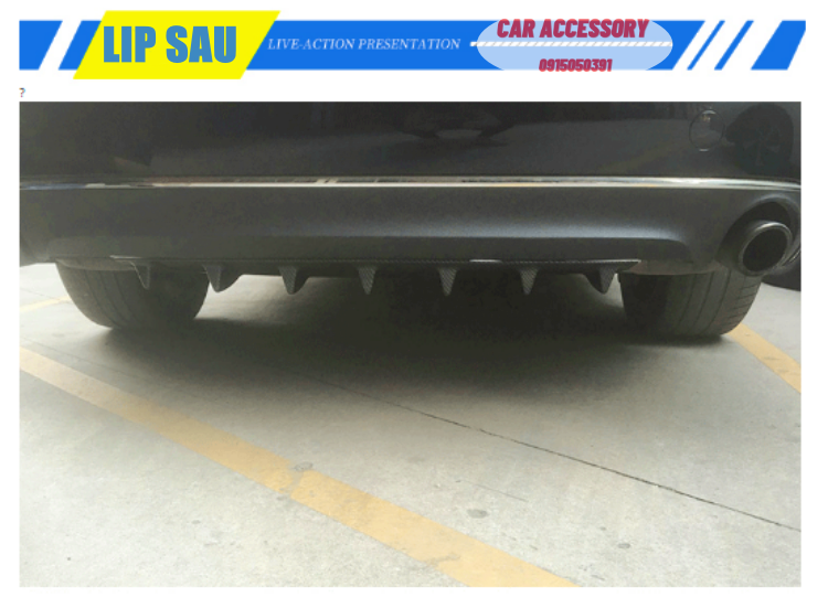 Lip sau cản sau ô tô lippo vây cá mập lắp chung các dòng xe cánh gió thể thao