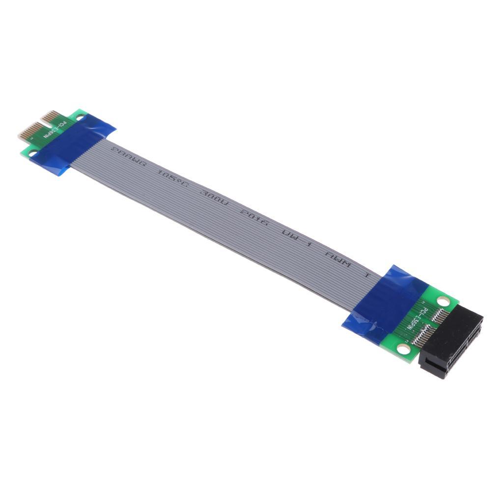 PCI-E 1X to X1 Female Slot Riser Card Extender Ribbon Flex Conversion 15CM