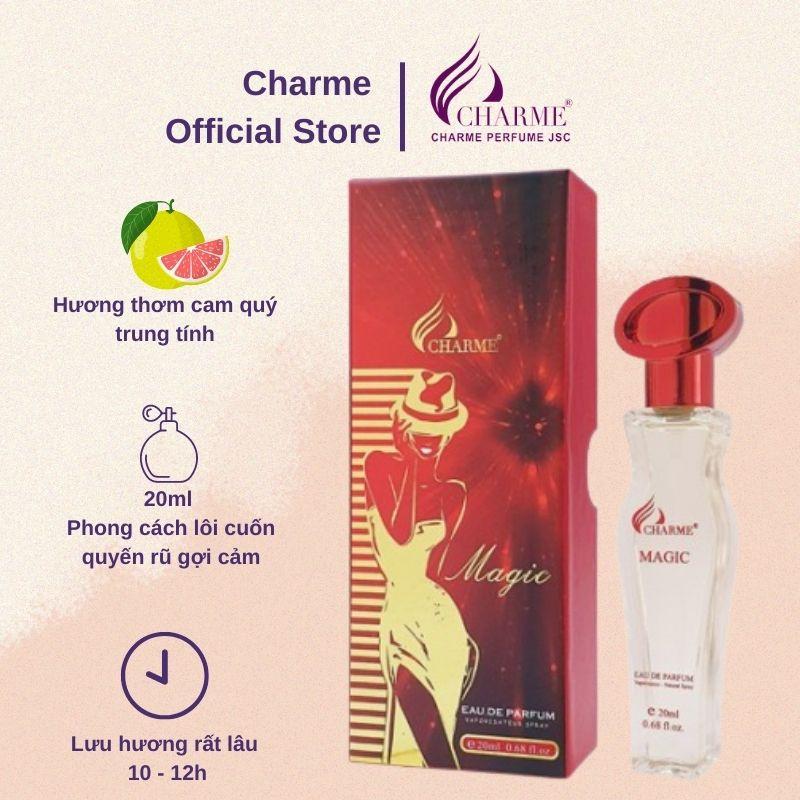 Nước Hoa CHARME MAGIC ĐỎ Mùi Hương Unisex Dịu Nhẹ Quyến Rũ Tự Tin 20ml