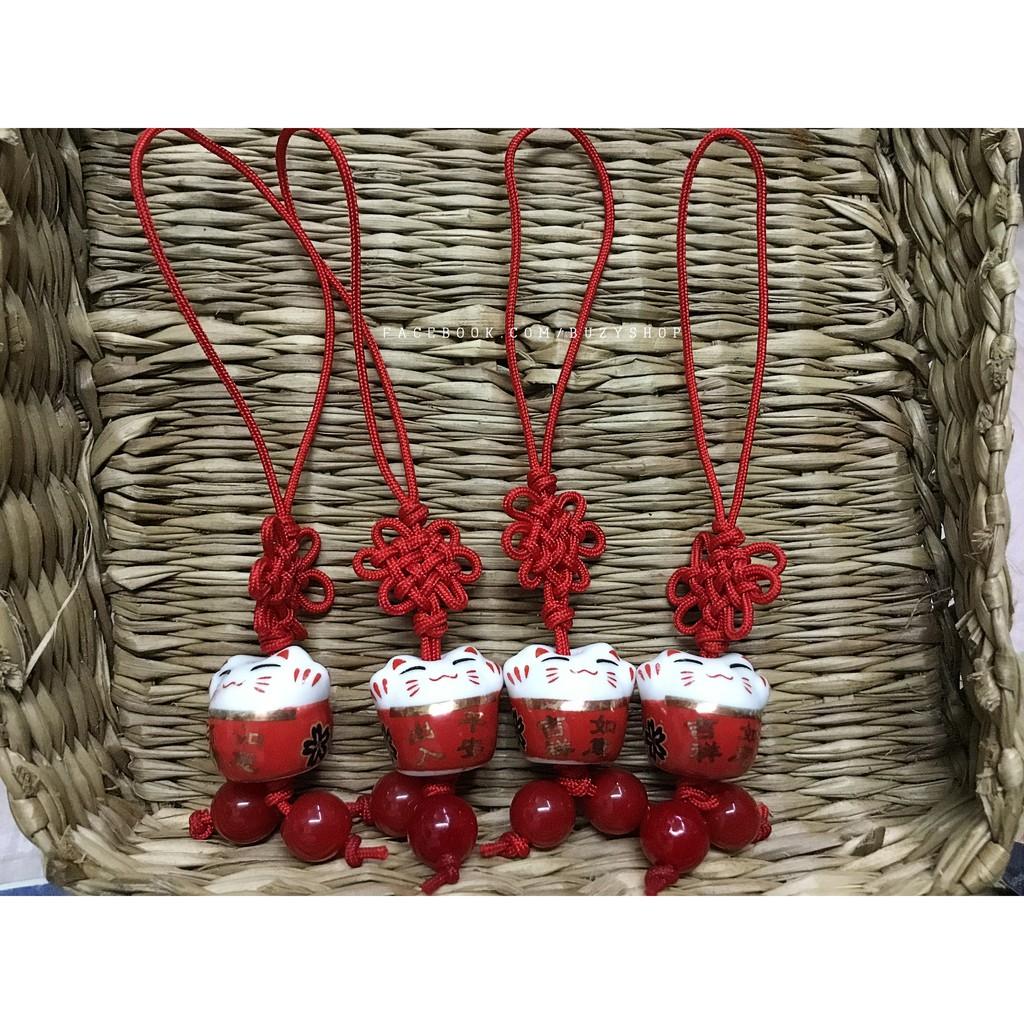 Móc khóa mèo neko may mắn