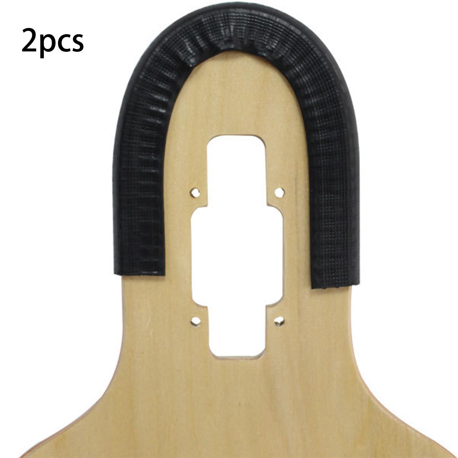 2 Pieces Skateboard Rubber Strip Durable Protector Shock Absorbing Crash Strip Easy to Install Fashion for Longboard Beginners Kids Youth