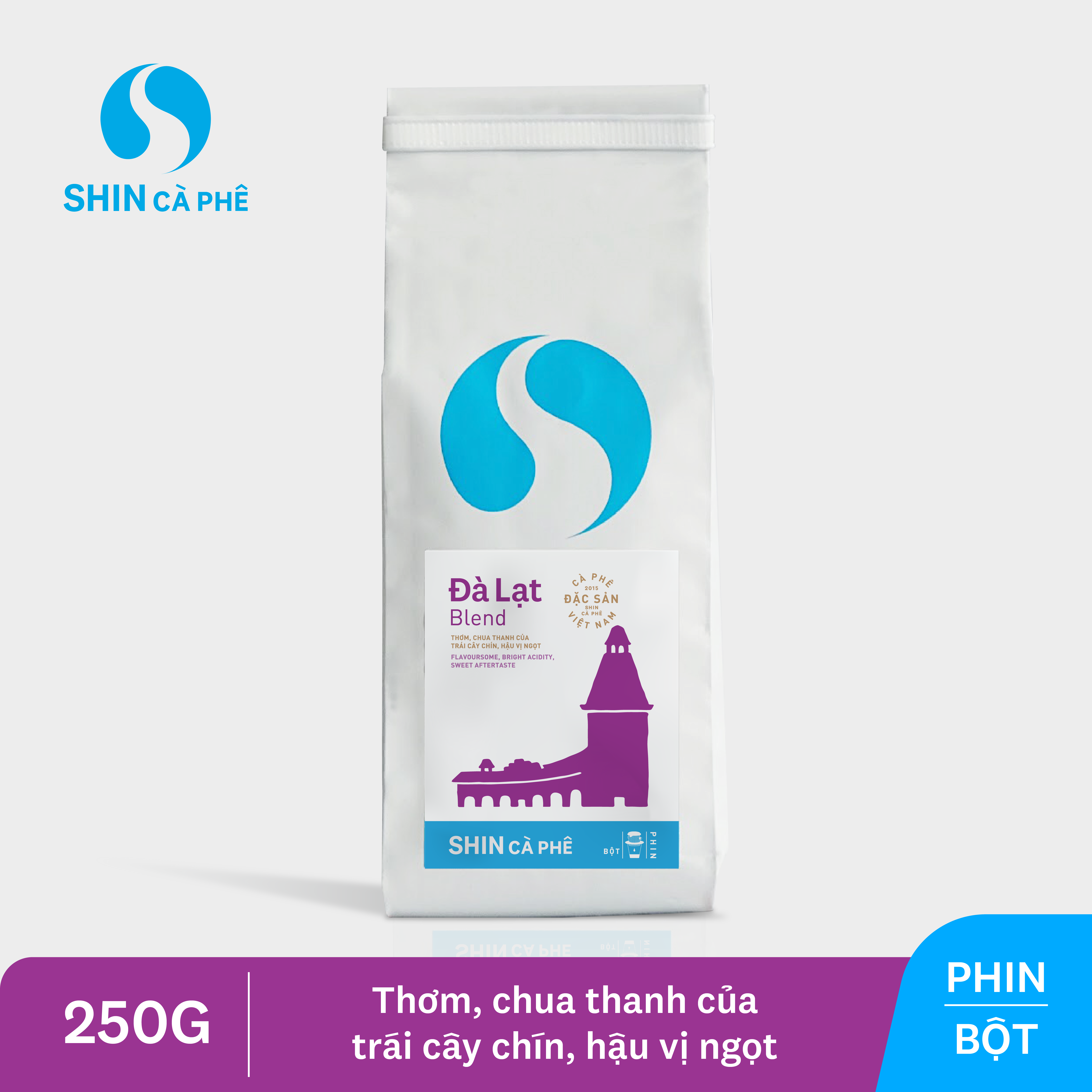 SHIN Cà Phê - Combo A Lưới và Sơn la - Phin giấy tiện lợi hộp 5 gói