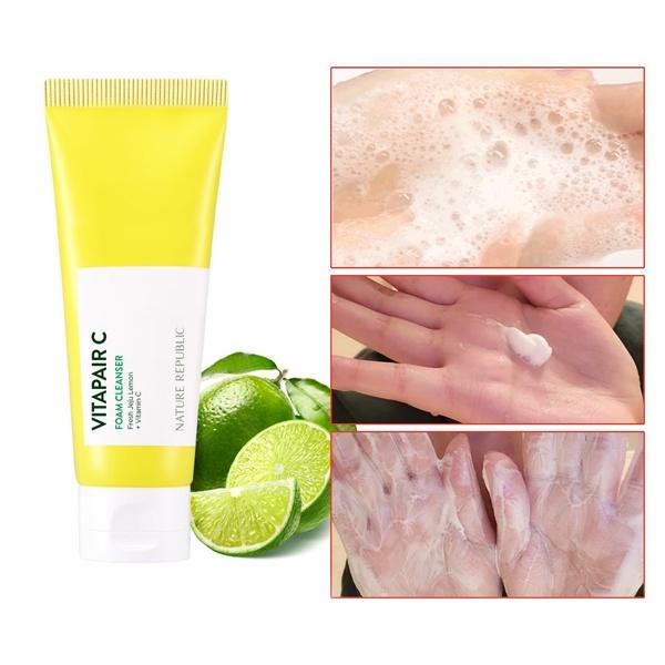 Nature Republic Sữa rửa mặt dưỡng sáng da Vitapair C Foam Cleanser 150ml