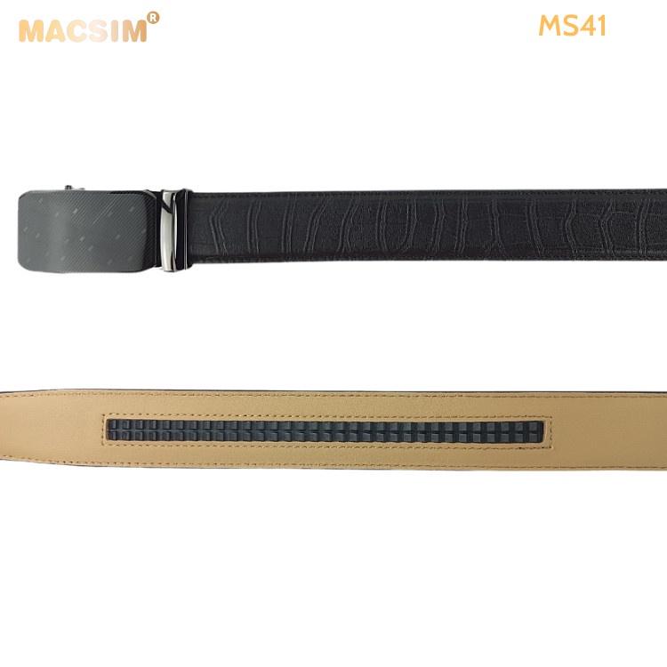 Thắt lưng nam -Dây nịt nam da thật cao cấp nhãn hiệu Macsim MS41