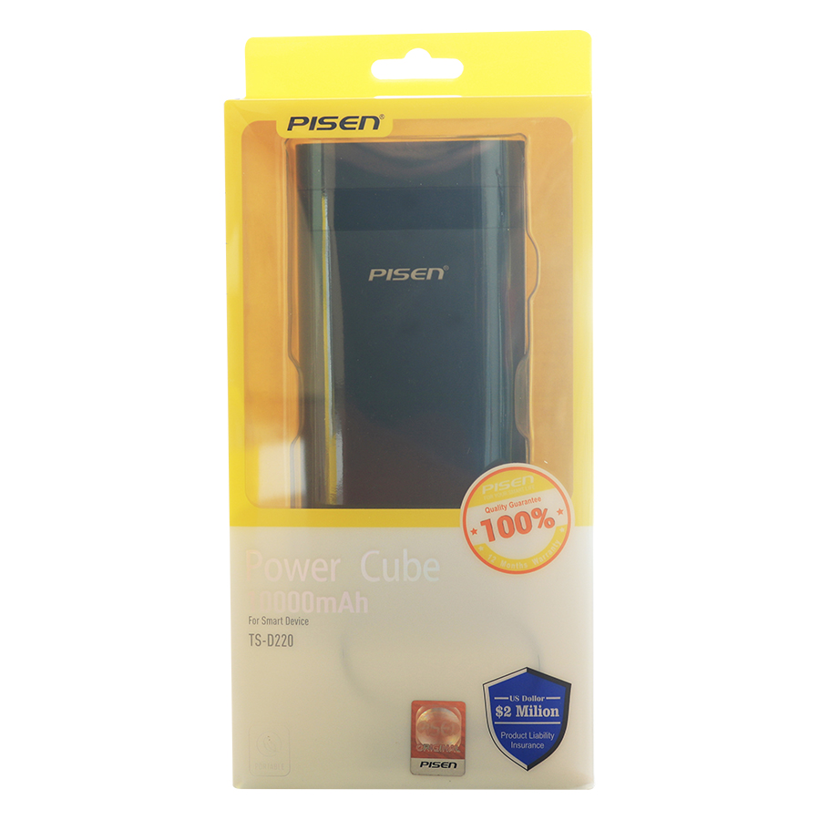 Sạc dự phòng Pisen Power Cube D220 10.000mAh