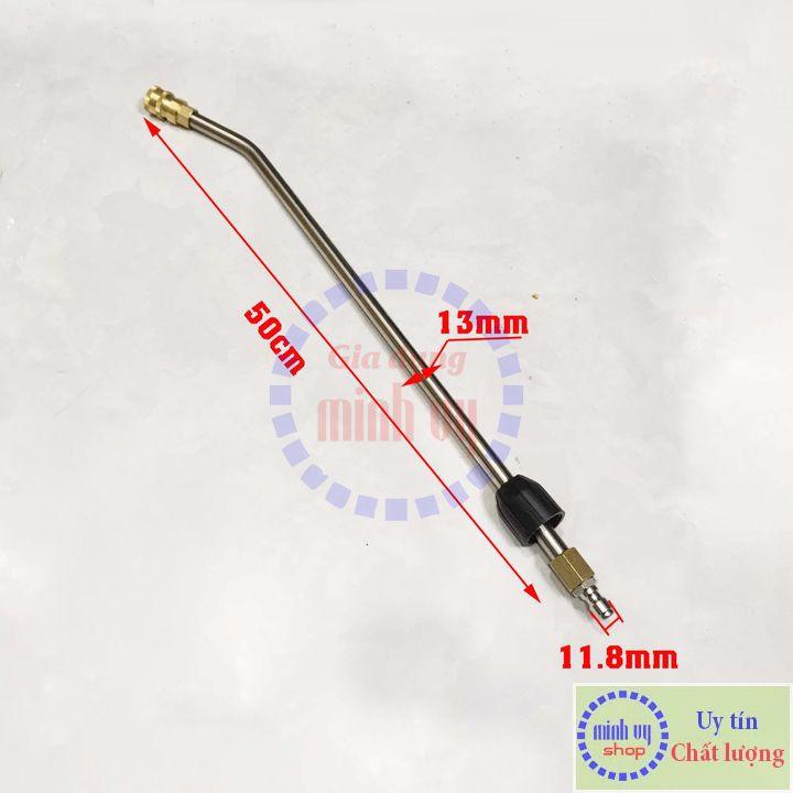 Ống nối dài uốn cong 30° 90° U nối nhanh béc phun gắn s.úng xịt rửa - Ren nối nhanh 1/4in - Gia dụng Minh Vy