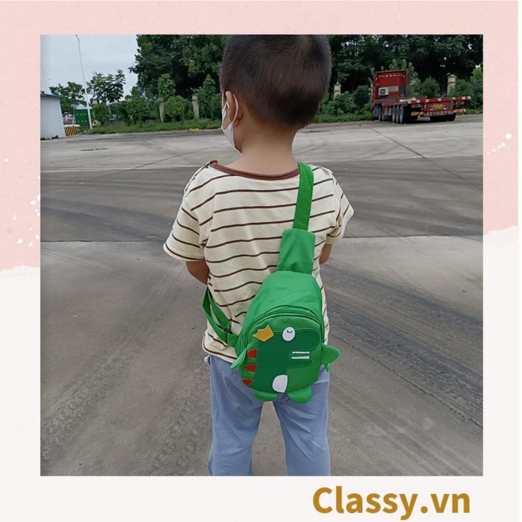 Ba lô vải canvas Classy mô phỏng hình chú khủng long đáng yêu T602