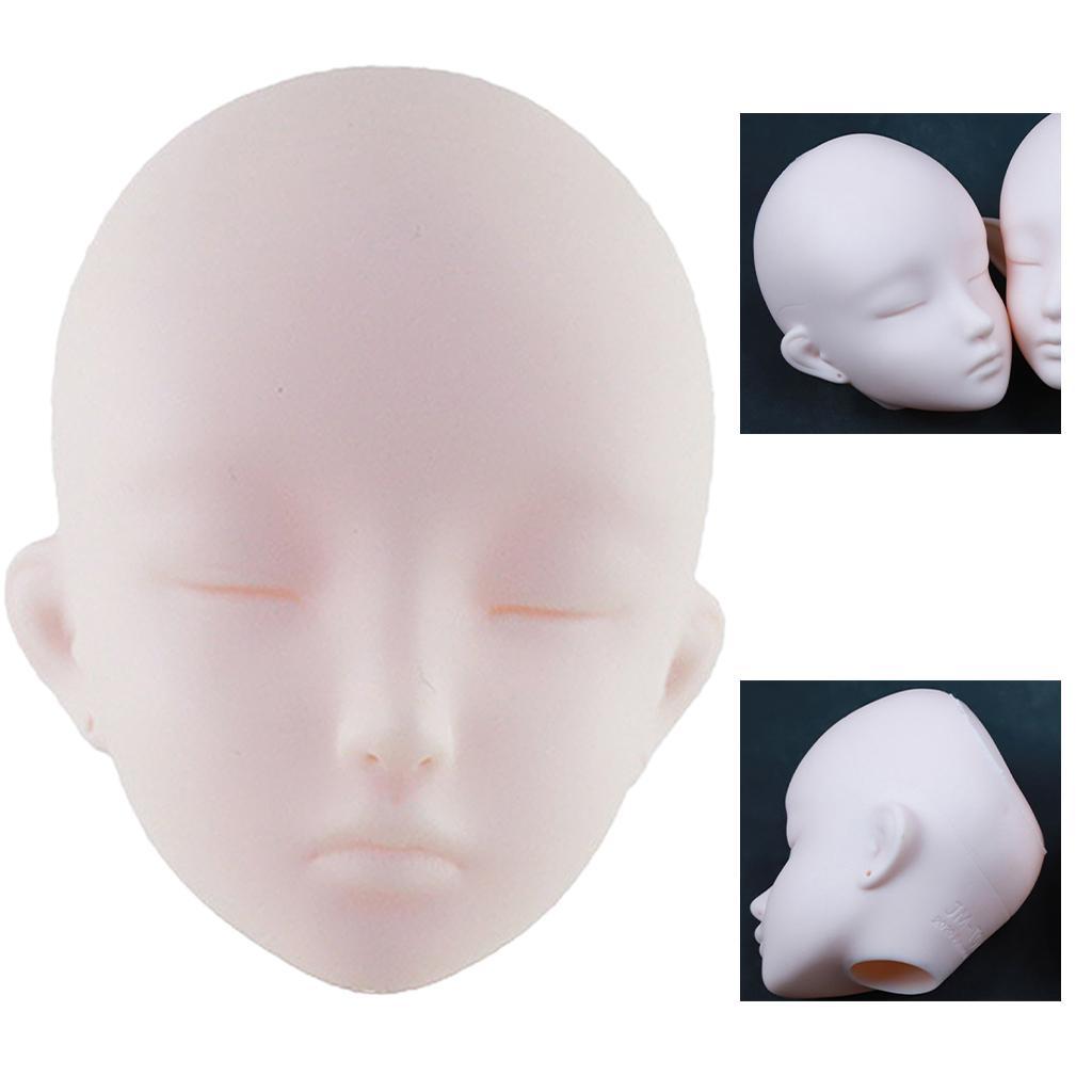 Vinyl Unpainted 1/3 Body Dolls Head Parts DIY for 60cm Doll Body