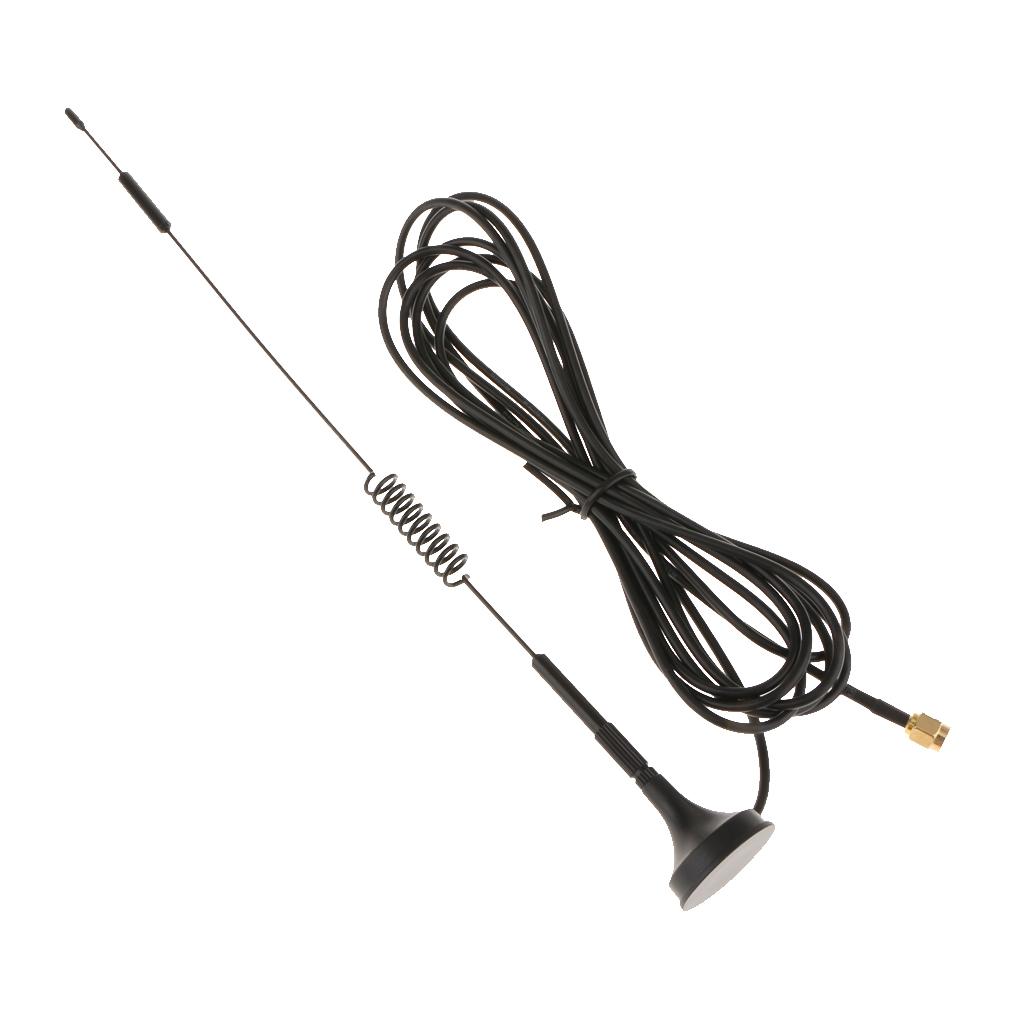 2Piece 12dBi 4G Antenna SMA Male Modem Router Splitter Cable 70-2700 Mhz