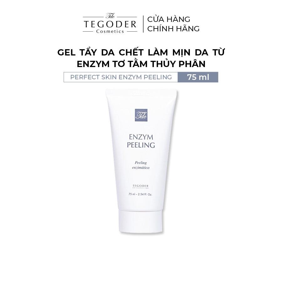 Gel tẩy da chết làm mịn da từ enzym tơ tằm thủy phân Tegoder Perfect skin enzym peeling 75 ml mã 0771