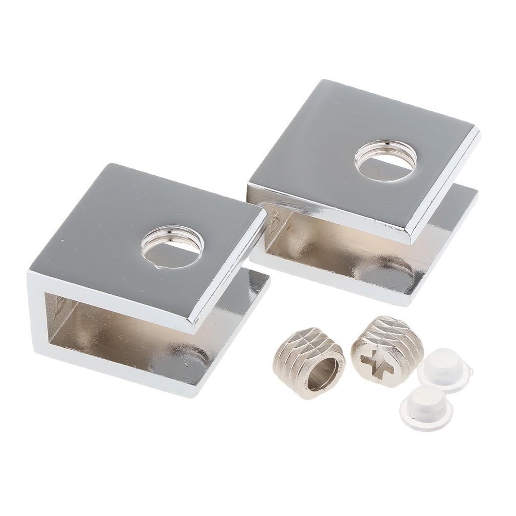 5x2 pack Zinc Alloy Fixed Glass Clamp Adjustable Glass Brackets A-8-10mm