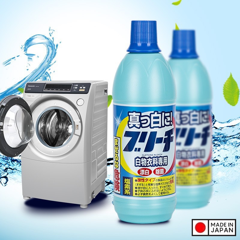 Combo 02 chai Nước tẩy trắng không màu, không mùi Rocket 600ml - Nội địa Nhật Bản