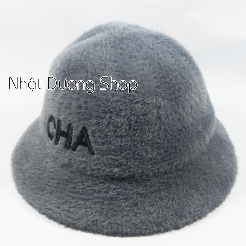 NÓN LÔNG THỎ BUCKET NỮ THỜI TRANG CAO CẤP 2022 DUY NHẤT TẠI VN