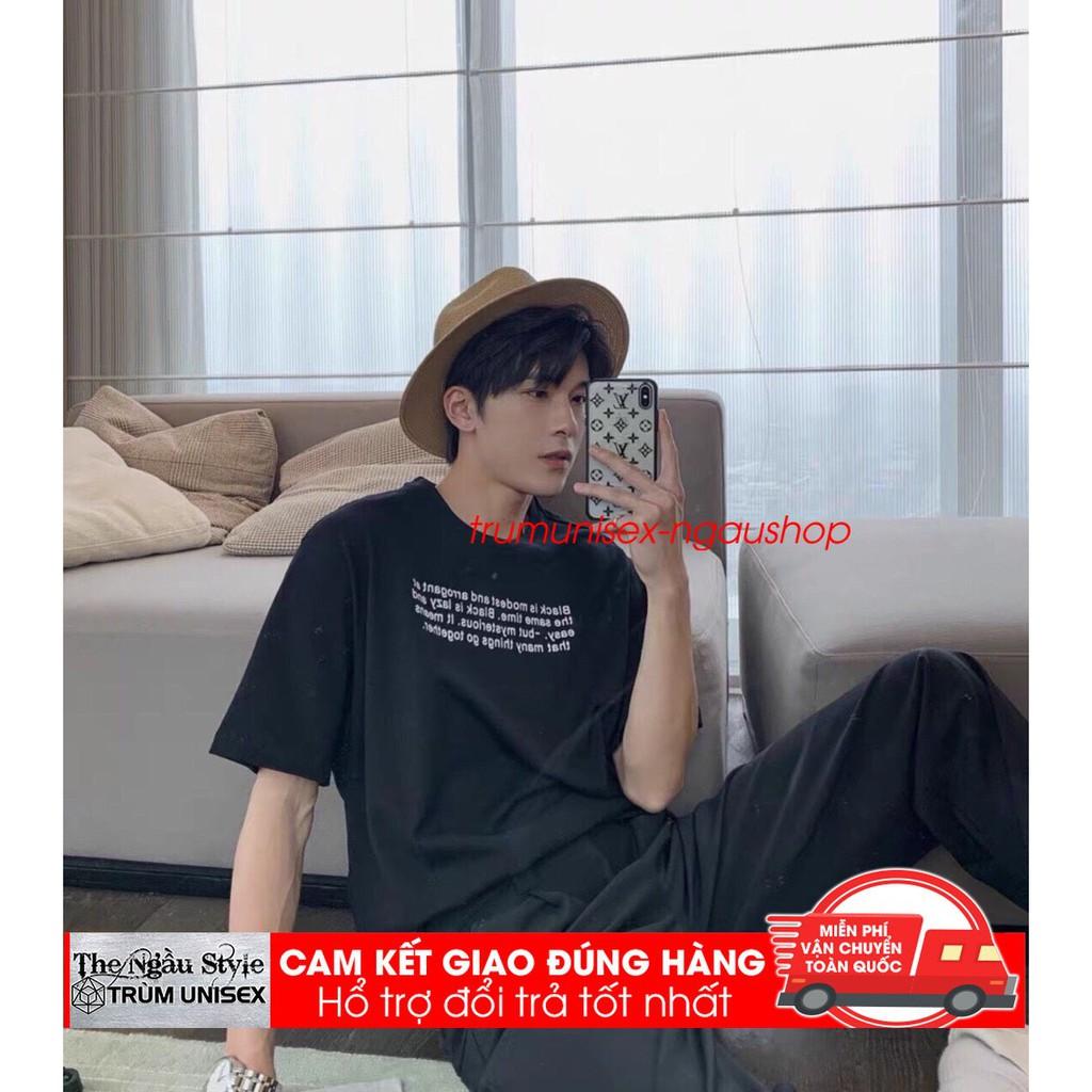 Áo thun Stee nam tay lỡ unisex form rộng overtee in nhiều chữ chất vải cotton xịn Trumunisex PhillipStore