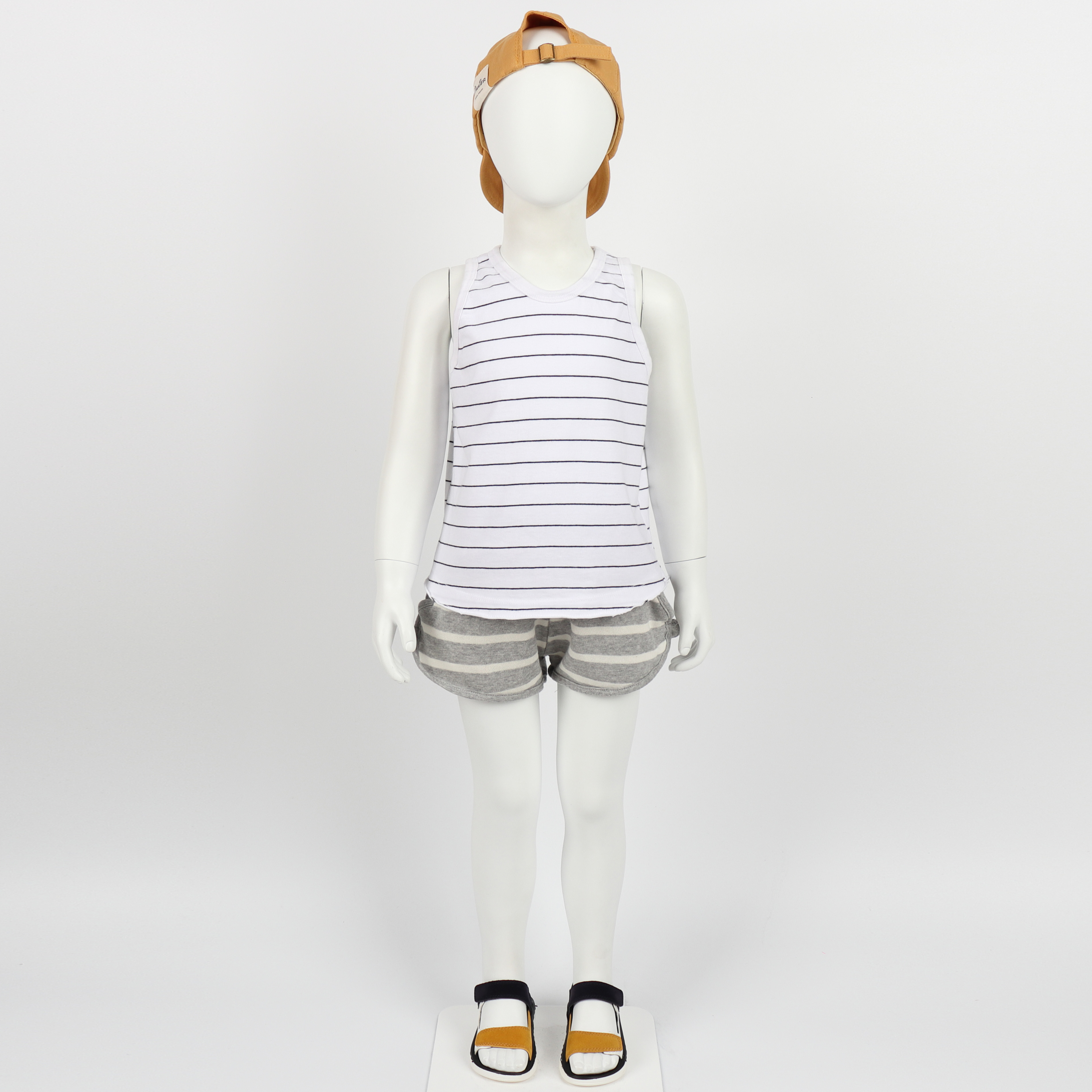 Set bộ quần áo trẻ em ba lỗ thun cotton thoát nhiệt cực mát - Nhập khẩu Hàn Quốc