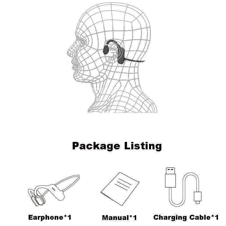 Tai Nghe Bluetooth 5.0 B1 Truyền Âm Qua Xương Kèm Mic