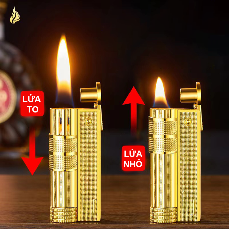 Bật lửa hộp quẹt xăng đá IMCO cổ điển kim loại nguyên khối - xài xăng