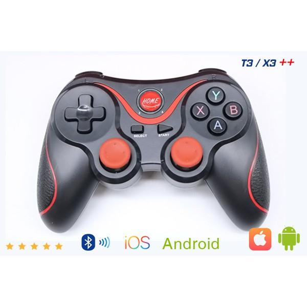 Tay Cầm Chơi Game X3/T3 Bluetooth Cho Smartphone, PC, Laptop, Android, IOS, Windown- Có Giá Kẹp Điện Thoại