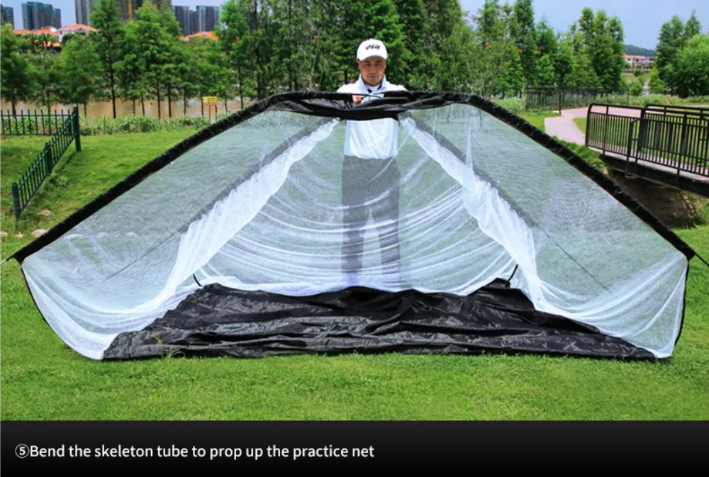 Lưới tập Swing golf di động : Thiết kế mới bổ sung lỗ tập Chip, hai màu lựa chọn.
