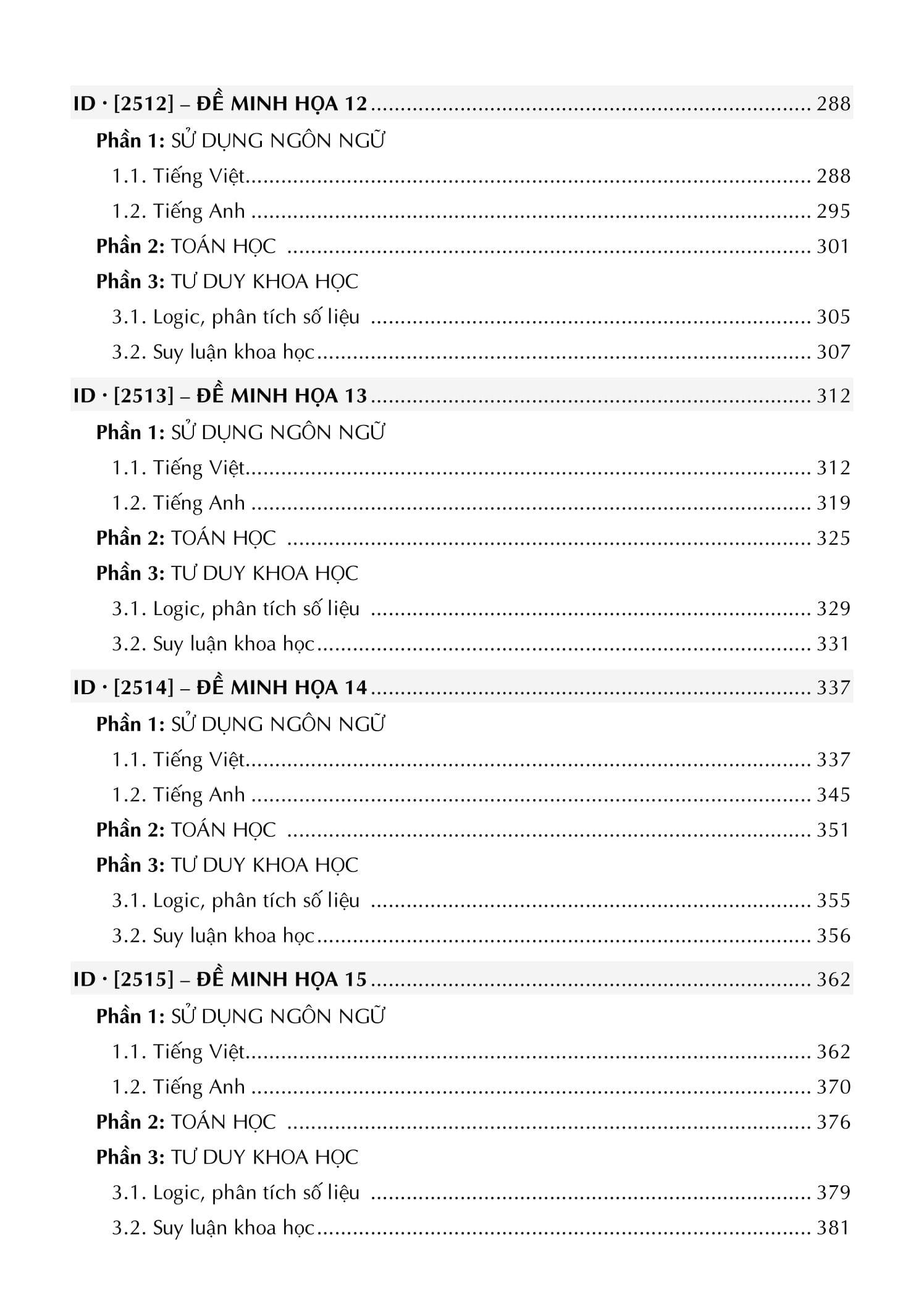 Sách - V-ACT - 25 Đề Luyện Thi Đánh Giá Năng Lực Theo Cấu Trúc Đề Của Đại Học Quốc Gia TP. Hồ Chí Minh - ảnh 7