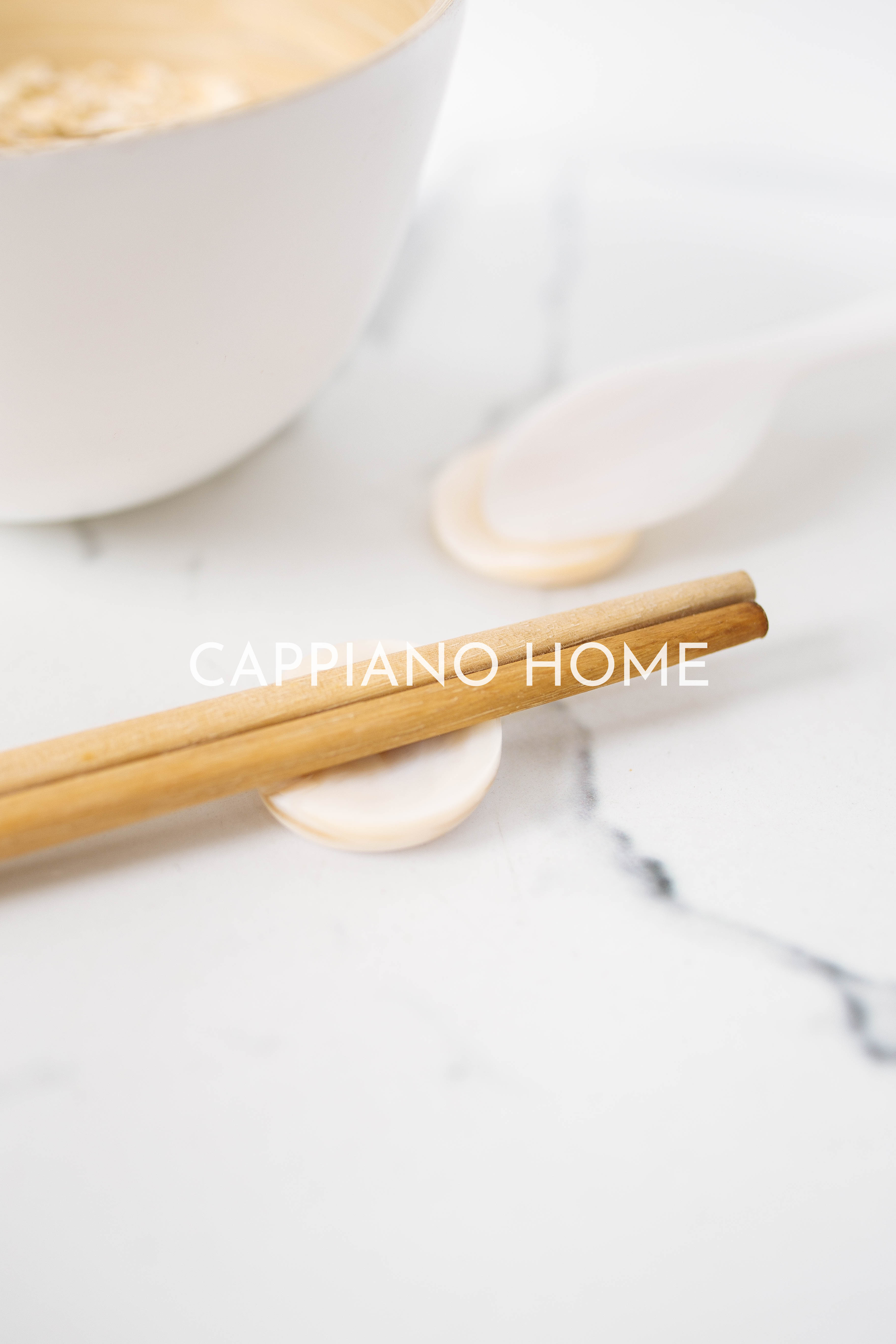 Gác Đũa, Kê Đũa Trai Trắng Hình Tròn Tinh Tế, Gác Đũa Trang Trí Decor Phong Cách Châu Á | Cappiano Home