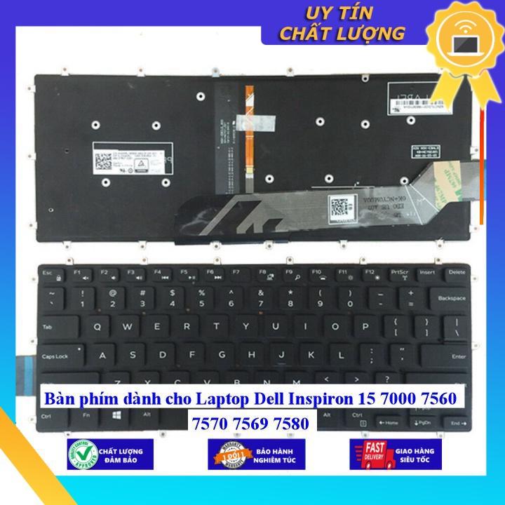 Bàn phím dùng cho Laptop Dell Inspiron 15 7000 7560 7570 7569 7580  - Hàng Nhập Khẩu New Seal