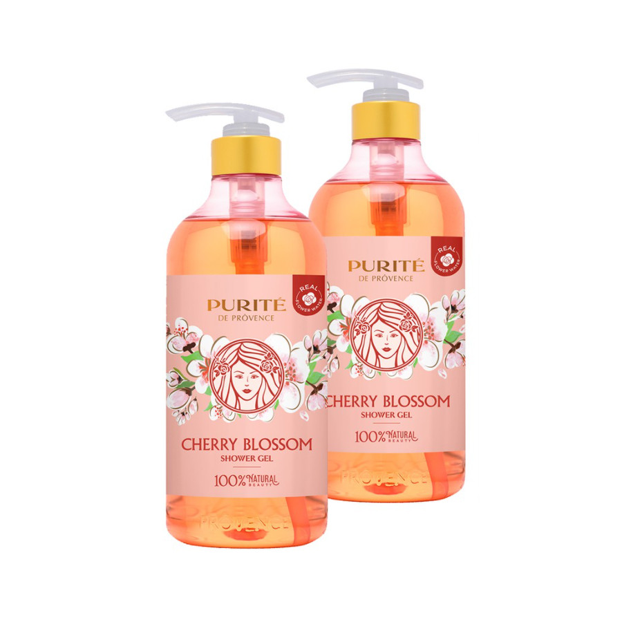 Combo 2 Chai Sữa Tắm Sáng Mịn Hoa Anh Đào Purité 850ml/chai