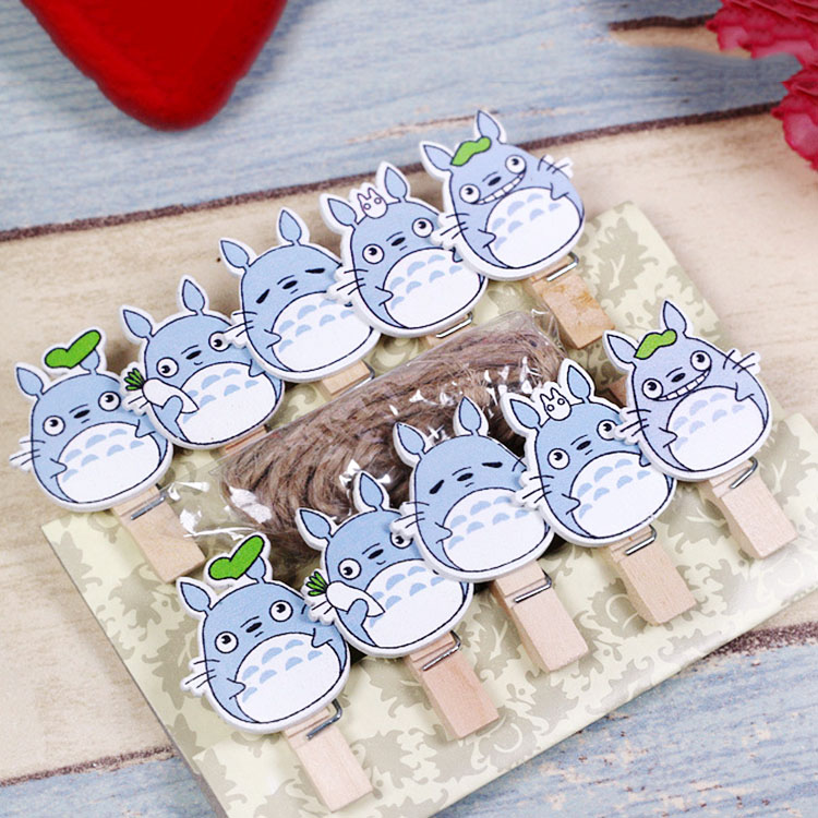 SET 10 Cái Kẹp Gỗ Sơn Design Pub hình Thú Toro